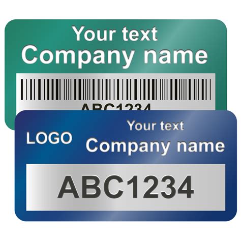 rfid metal tag design|custom metal asset tags printer.